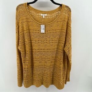 Women's Mustard Sweater Maurice’s XL NWT tunic length